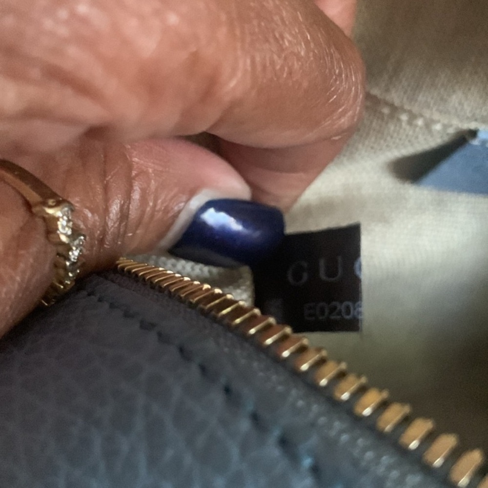 🩵🤎Gucci Tan and Blue Crossbody Bag and Matching Belt🩵🤎 - Picture 11 of 16